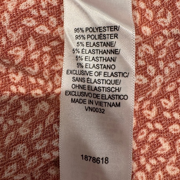 Adrianna Papell Women's Rust Floral Blouse NWOT - Picture 15 of 15